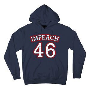 Impeach 46 Joe Biden Republican Conservative Anti-Biden  Tall Hoodie