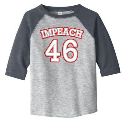 Impeach 46 Joe Biden Republican Conservative Anti-Biden  Toddler Fine Jersey T-Shirt