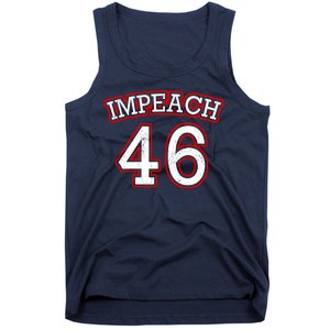 Impeach 46 Joe Biden Republican Conservative Anti-Biden  Tank Top