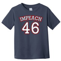 Impeach 46 Joe Biden Republican Conservative Anti-Biden  Toddler T-Shirt