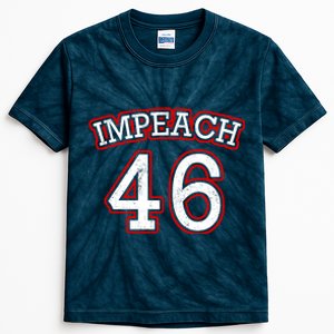 Impeach 46 Joe Biden Republican Conservative Anti-Biden  Kids Tie-Dye T-Shirt