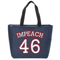 Impeach 46 Joe Biden Republican Conservative Anti-Biden  Zip Tote Bag