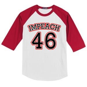 Impeach 46 Joe Biden Republican Conservative Anti-Biden  Kids Colorblock Raglan Jersey