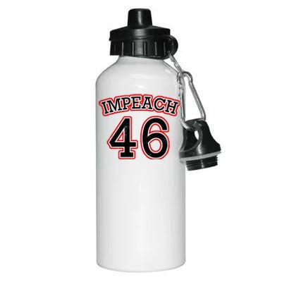 Impeach 46 Joe Biden Republican Conservative Anti-Biden  Aluminum Water Bottle