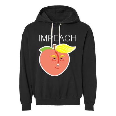 Impeach Donald Anti Trump Peach Emoji Impeachment Garment-Dyed Fleece Hoodie
