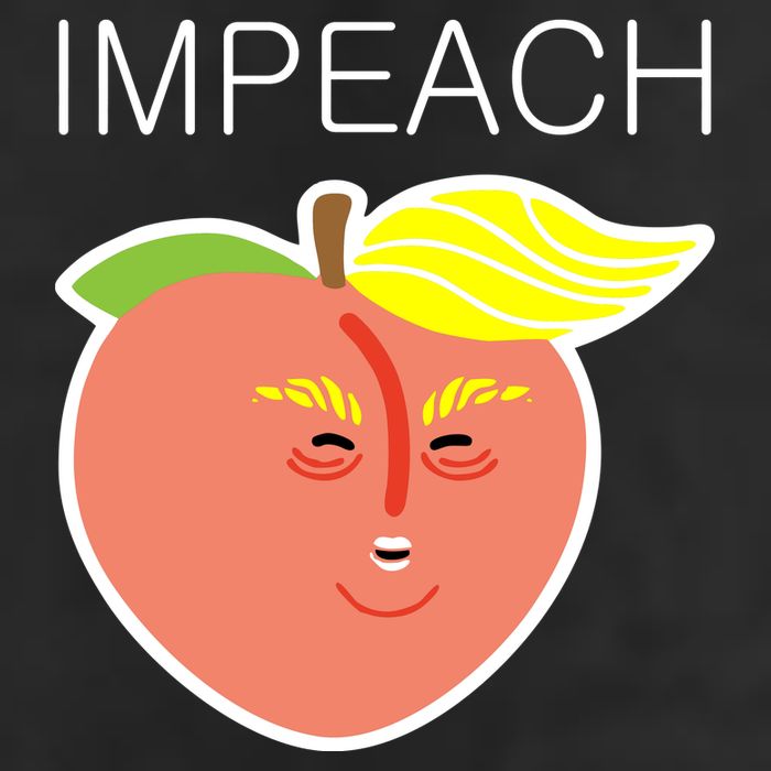 Impeach Donald Anti Trump Peach Emoji Impeachment Adult Drive Performance Visor