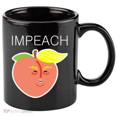 Impeach Donald Anti Trump Peach Emoji Impeachment 11oz C Handle Ceramic Mug