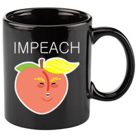 Impeach Donald Anti Trump Peach Emoji Impeachment 11oz C Handle Ceramic Mug
