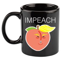 Impeach Donald Anti Trump Peach Emoji Impeachment 11oz C Handle Ceramic Mug