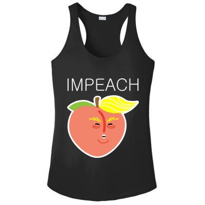 Impeach Donald Anti Trump Peach Emoji Impeachment Ladies PosiCharge Competitor Racerback Tank