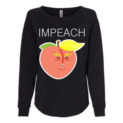 Impeach Donald Anti Trump Peach Emoji Impeachment Womens California Wash Sweatshirt