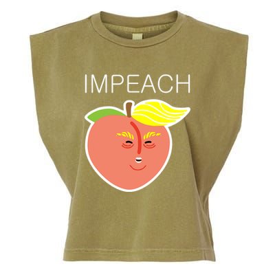 Impeach Donald Anti Trump Peach Emoji Impeachment Garment-Dyed Women's Muscle Tee