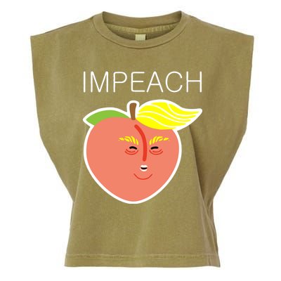 Impeach Donald Anti Trump Peach Emoji Impeachment Garment-Dyed Women's Muscle Tee