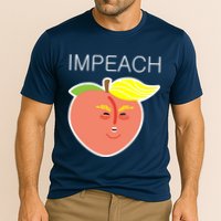 Impeach Donald Anti Trump Peach Emoji Impeachment Cooling Performance Crew T-Shirt
