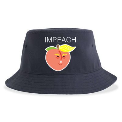 Impeach Donald Anti Trump Peach Emoji Impeachment Sustainable Bucket Hat