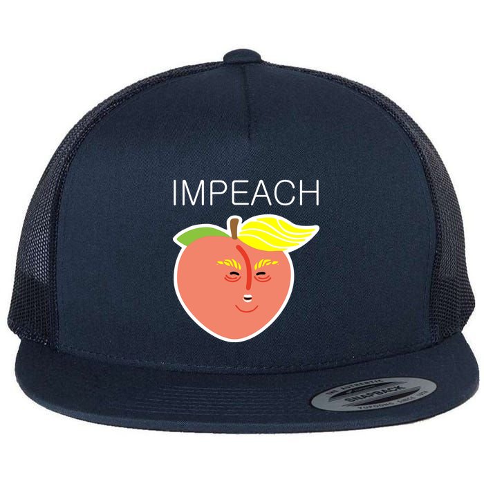 Impeach Donald Anti Trump Peach Emoji Impeachment Flatbill Hat