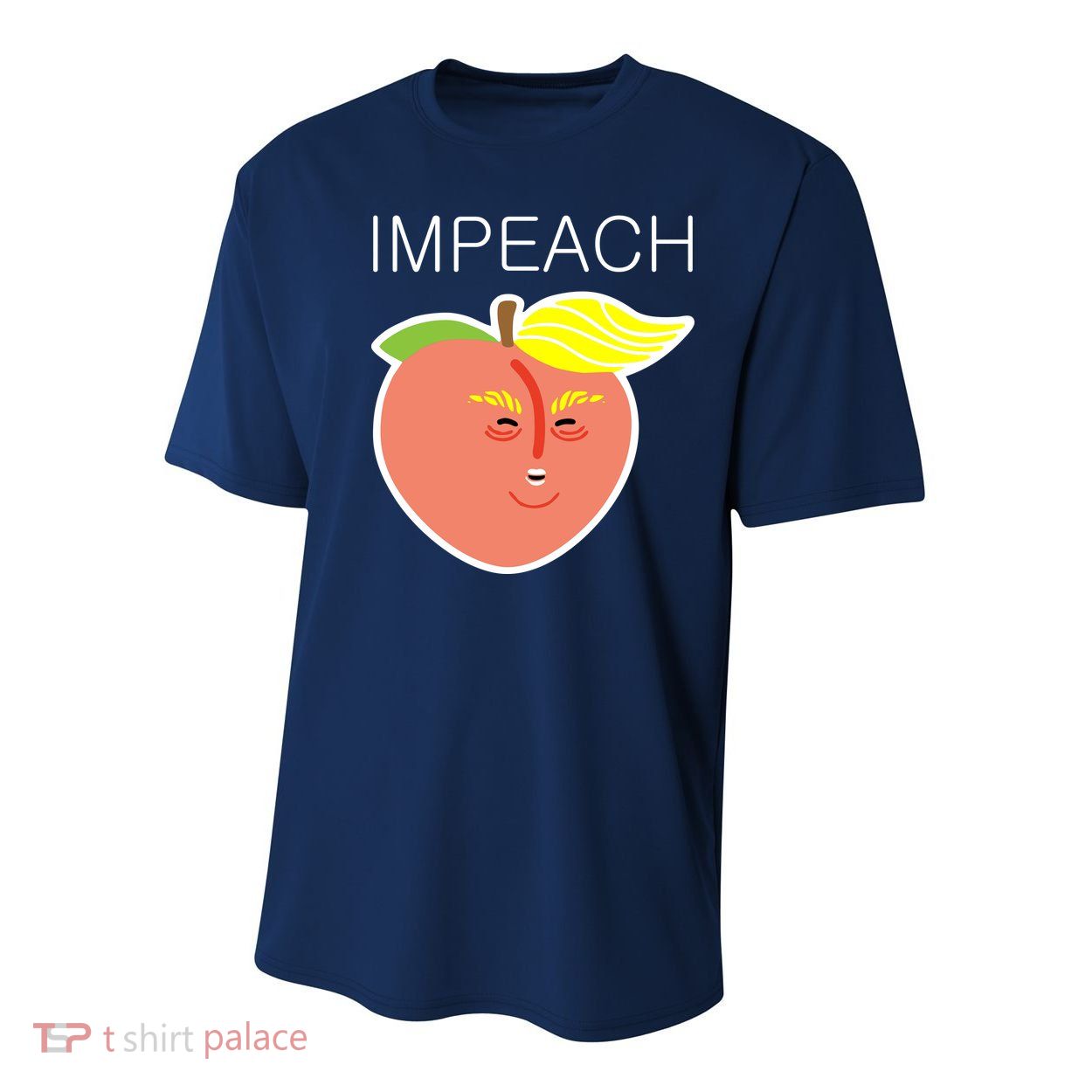 Impeach Donald Anti Trump Peach Emoji Impeachment Youth Performance Sprint T-Shirt