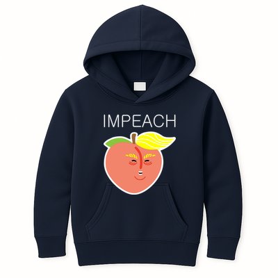Impeach Donald Anti Trump Peach Emoji Impeachment Kids Hoodie