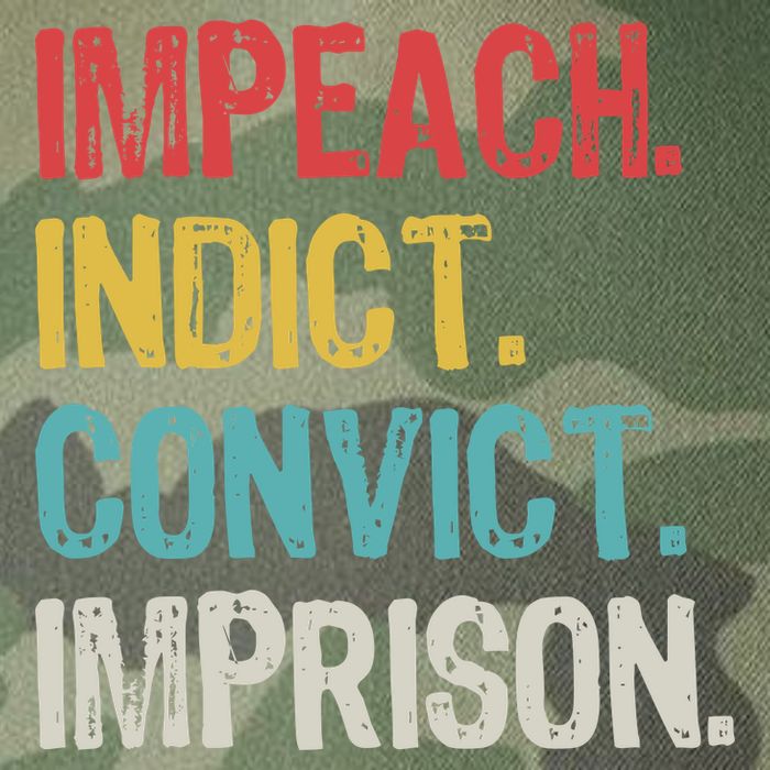 Impeach Indict Convict Imprison  Legacy Tie Dye Trucker Hat
