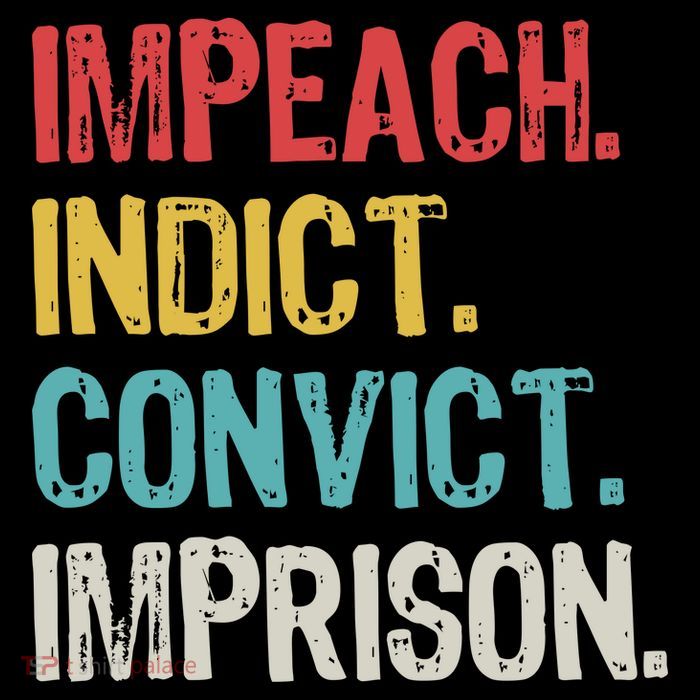 Impeach Indict Convict Imprison  Backpack