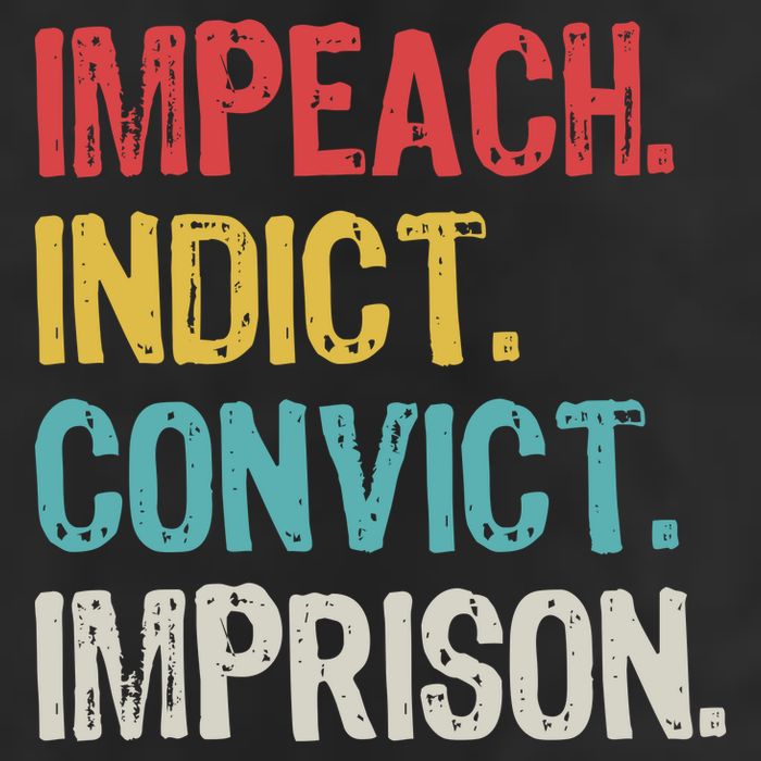 Impeach Indict Convict Imprison  25L Jumbo Tote