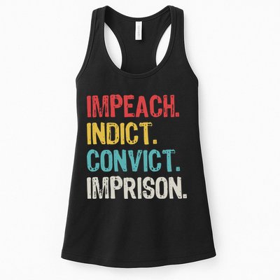 Impeach Indict Convict Imprison  Womens Tank Top