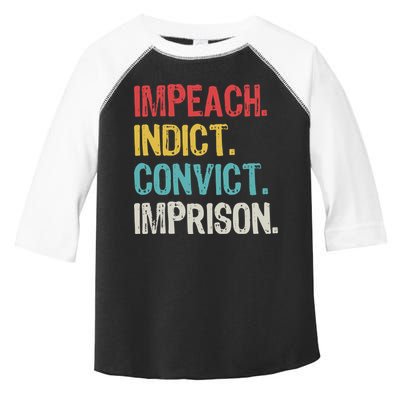 Impeach Indict Convict Imprison  Toddler Fine Jersey T-Shirt