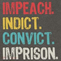Impeach Indict Convict Imprison  Cotton Canvas Backpack