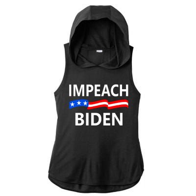 Impeach Joe Biden Remove From Office Ladies PosiCharge Tri-Blend Wicking Draft Hoodie Tank