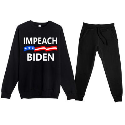 Impeach Joe Biden Remove From Office Premium Crewneck Sweatsuit Set