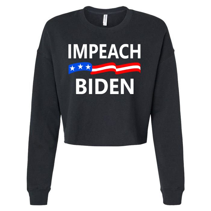 Impeach Joe Biden Remove From Office Cropped Pullover Crew