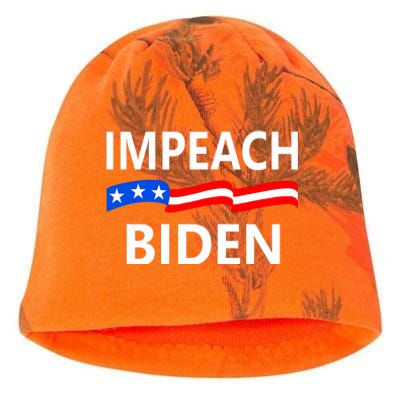 Impeach Joe Biden Remove From Office Kati - Camo Knit Beanie