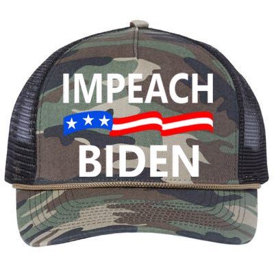 Impeach Joe Biden Remove From Office Retro Rope Trucker Hat Cap