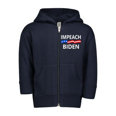 Impeach Joe Biden Remove From Office Toddler Zip Fleece Hoodie