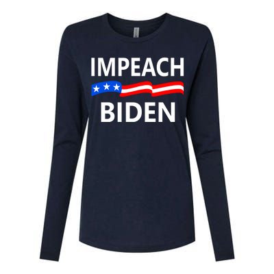 Impeach Joe Biden Remove From Office Womens Cotton Relaxed Long Sleeve T-Shirt