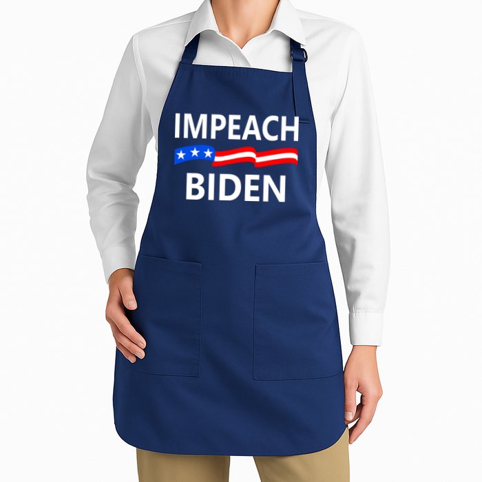 Impeach Joe Biden Remove From Office Full-Length Apron With Pockets