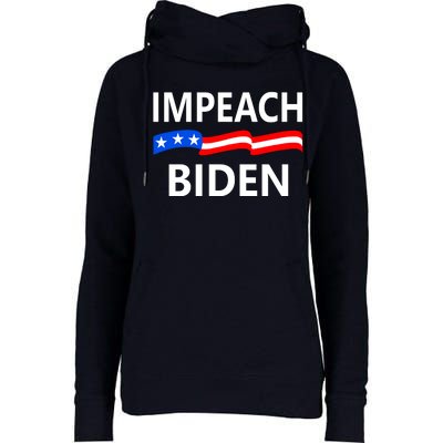 Impeach Joe Biden Remove From Office Womens Funnel Neck Pullover Hood