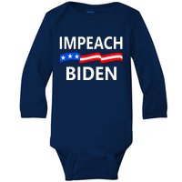 Impeach Joe Biden Remove From Office Baby Long Sleeve Bodysuit