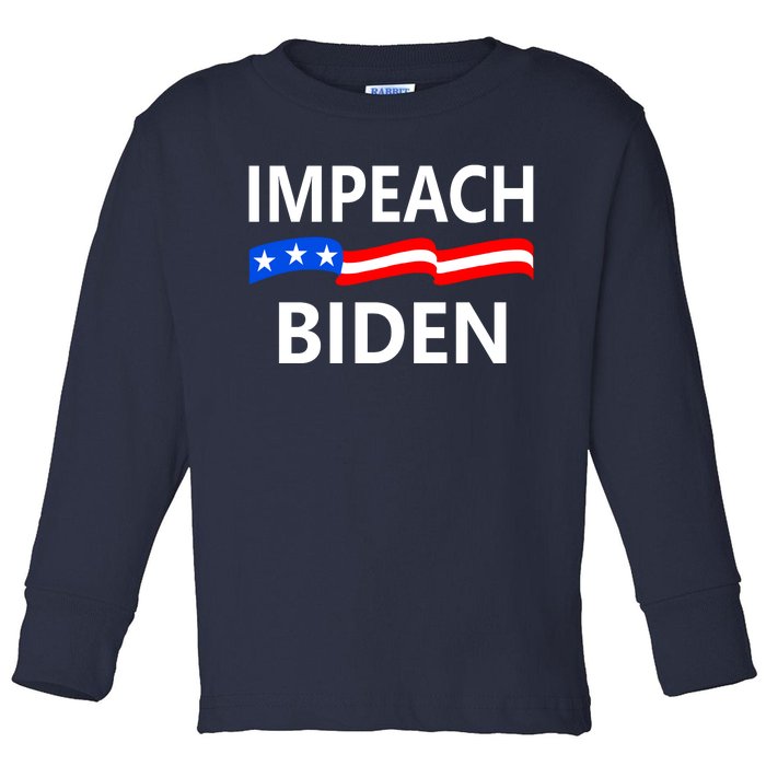 Impeach Joe Biden Remove From Office Toddler Long Sleeve Shirt