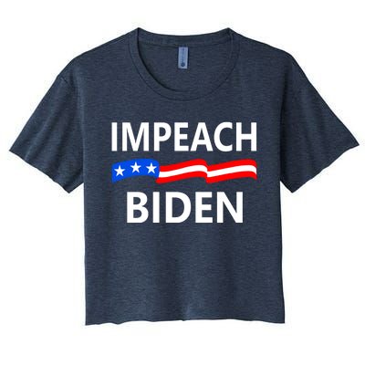 Impeach Joe Biden Remove From Office Women's Crop Top Tee