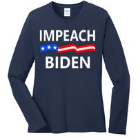 Impeach Joe Biden Remove From Office Ladies Long Sleeve Shirt