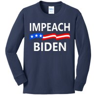 Impeach Joe Biden Remove From Office Kids Long Sleeve Shirt