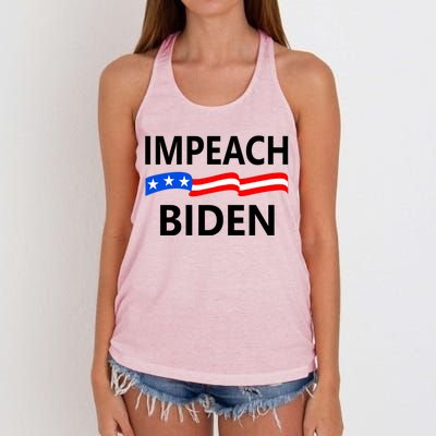 Impeach Joe Biden Remove From Office Women's Knotted Racerback Tank