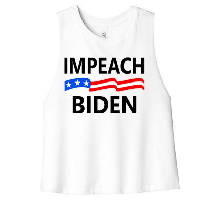 Impeach Joe Biden Remove From Office Women's Racerback Cropped Tank