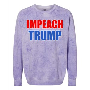 Impeach President Donald Trump Anti-Trump Colorblast Crewneck Sweatshirt