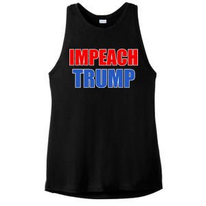 Impeach President Donald Trump Anti-Trump Ladies PosiCharge Tri-Blend Wicking Tank