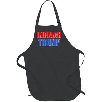 Impeach President Donald Trump Anti-Trump Full-Length Apron With Pockets