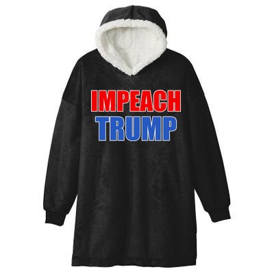 Impeach President Donald Trump Anti-Trump Hooded Wearable Blanket