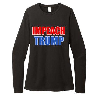 Impeach President Donald Trump Anti-Trump Womens CVC Long Sleeve Shirt