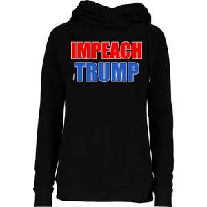 Impeach President Donald Trump Anti-Trump Womens Funnel Neck Pullover Hood